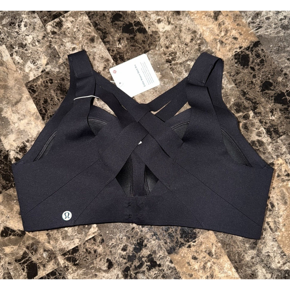 LULULEMON ENLITE WEAVE-BACK BRA BLACK COLOR NWT SIZE 34B